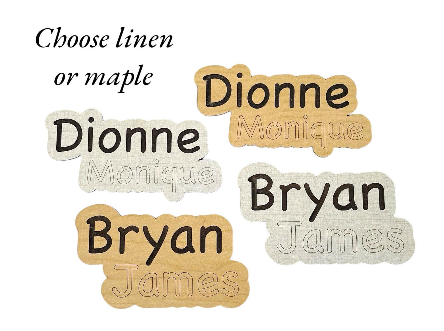 Personalized Baby Name Outline Shape Birth Announcement Newborn Name Hospital Photo Prop Plaque Baby Shower Gift Custom Laser Engraved Wood